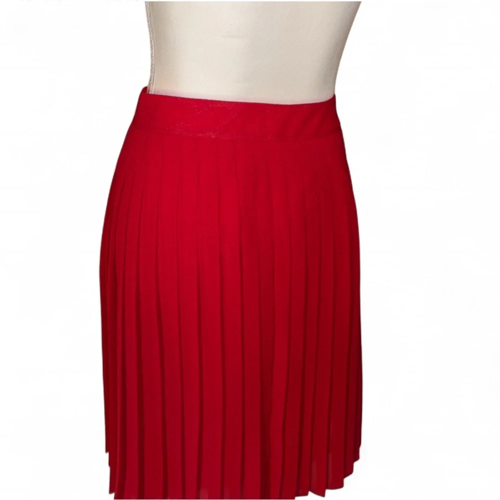 LOFT Red A-Line Skirt - Picture 1 of 2